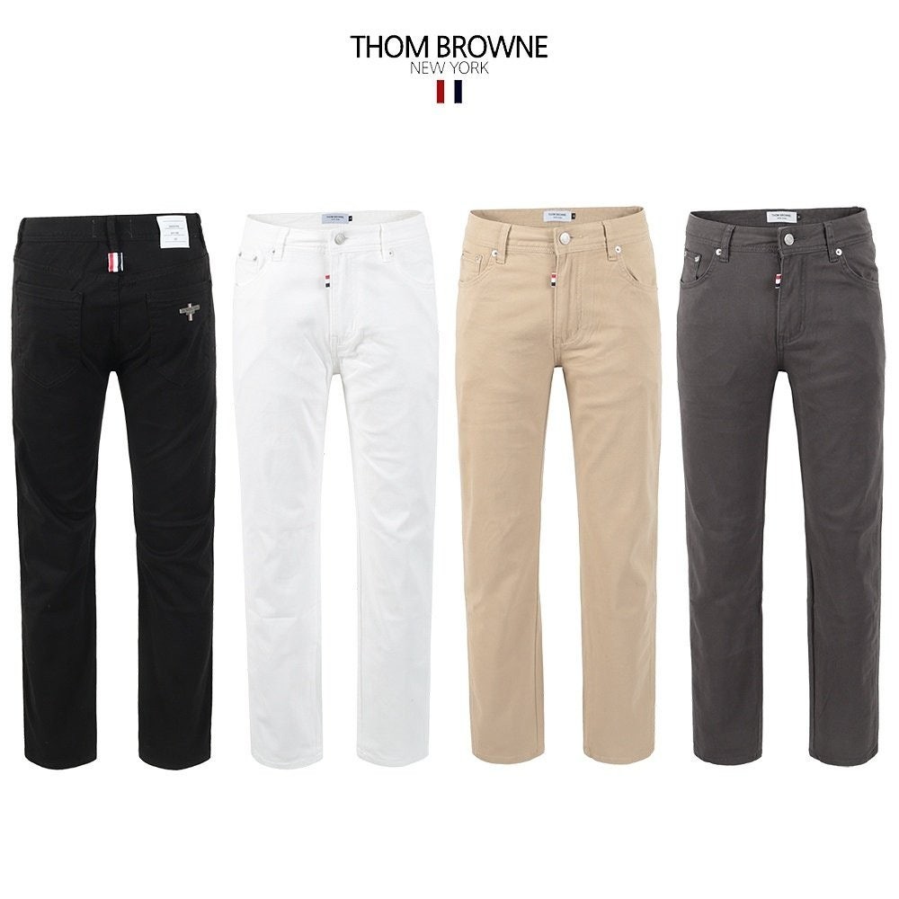 💕 톰* 베이직 스판 스트레이트 코튼 팬츠