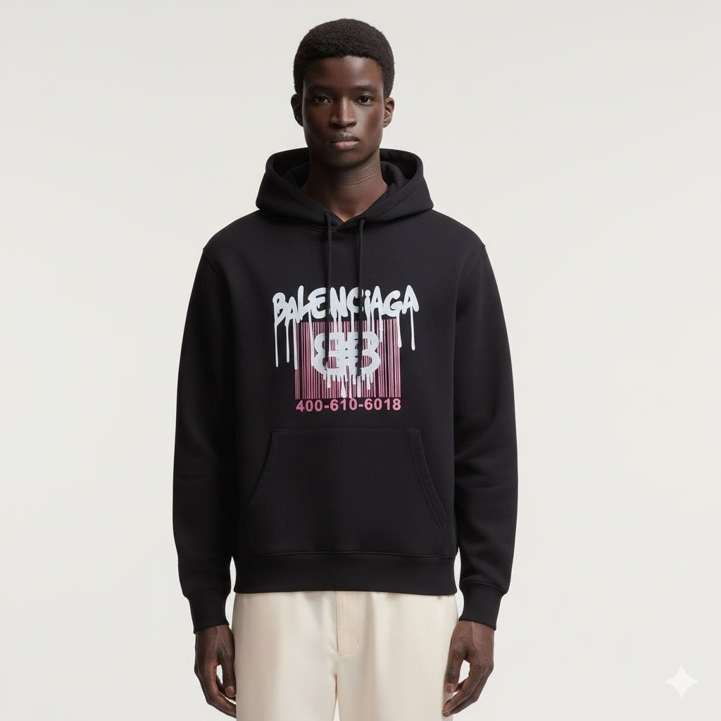 💕 발**** 바코드 코튼 후드티