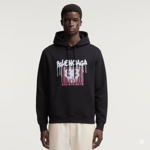 💕 발**** 바코드 코튼 후드티