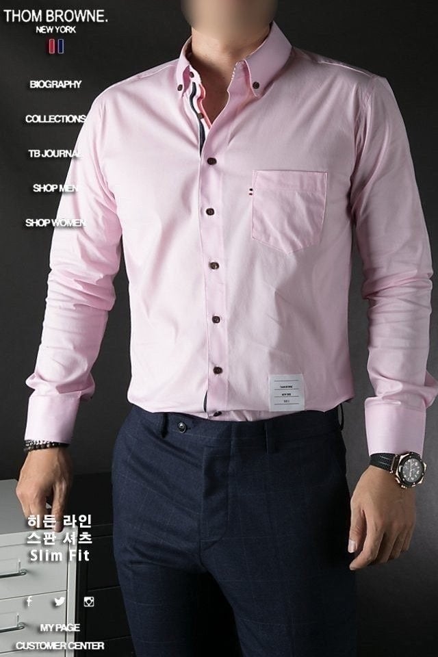 💕 톰* "히든라인 스판 셔츠"