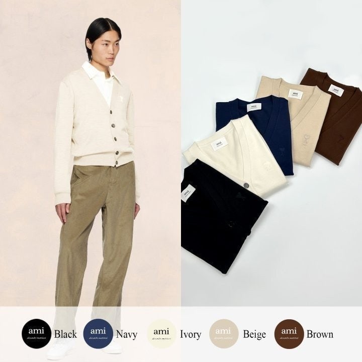 💕 아* 드 꾀흐 까마이외 자수 니트 가디건 (여성)