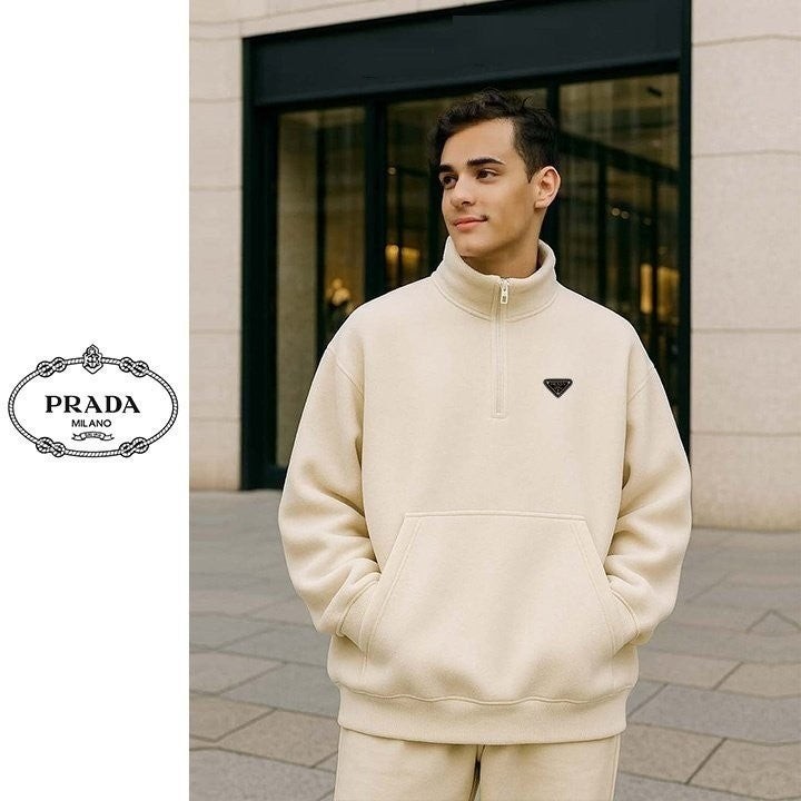 💕 프** 하이넥 퍼플리스 하프집업