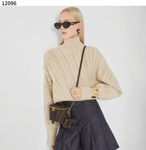 #펜디 [FENDI] 수입프리미엄급 펜디 배니티 토바코 브라운 FF 자카드 패브릭 미니 백 신상 입고💢 #태그 #가방 #12096