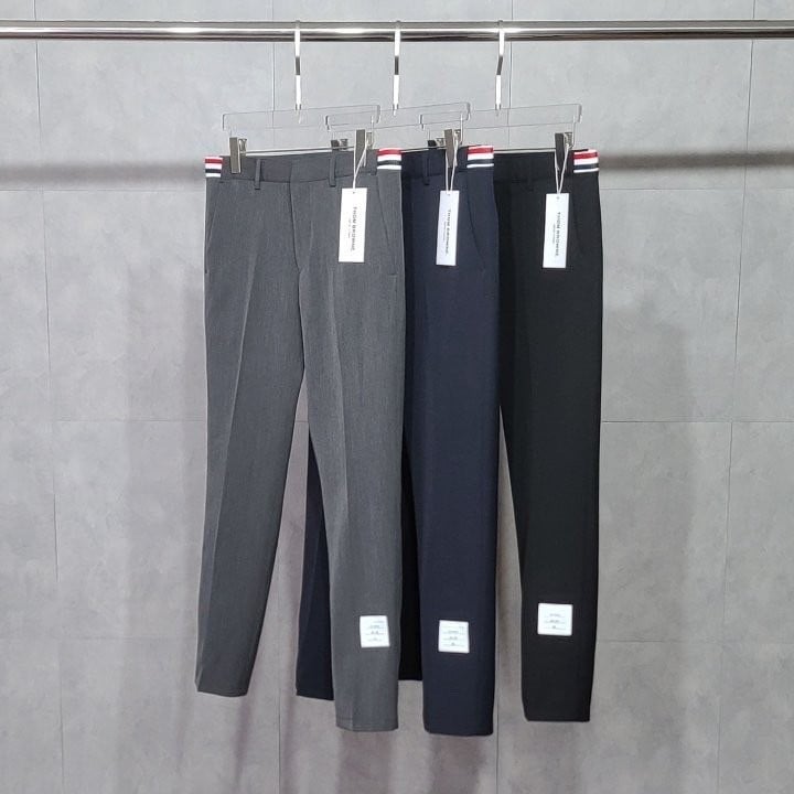 톰브라운 삼선 밴딩 베이직 슬랙스 팬츠 (바지)