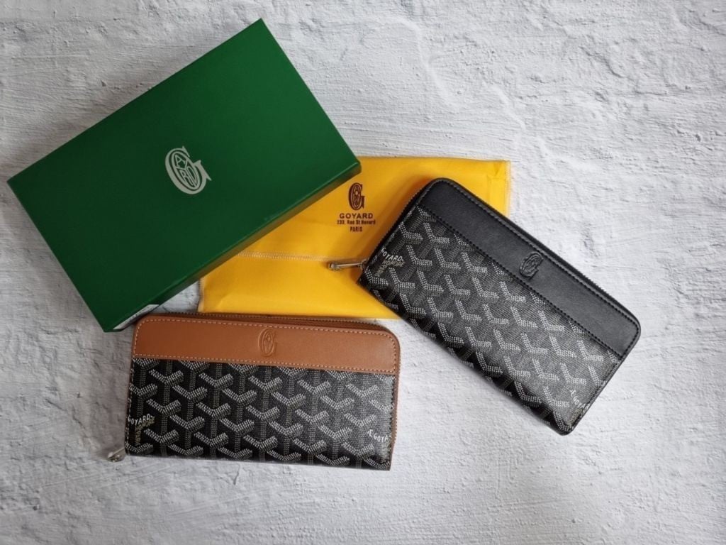 고야드 마티뇽 지퍼돌이 지퍼 장지갑