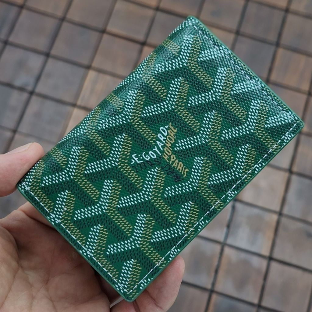 고야드 5 카드 명함 지갑 그린