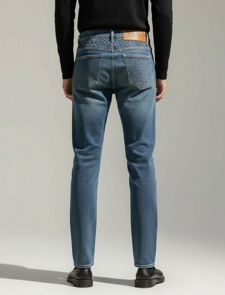 💕 로** 아나그램 엠보 포인트 워싱스판 데님진➡️수입최고급