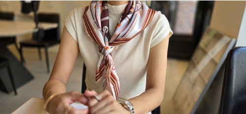 💕 루* 빅로고 모노그램 스카프