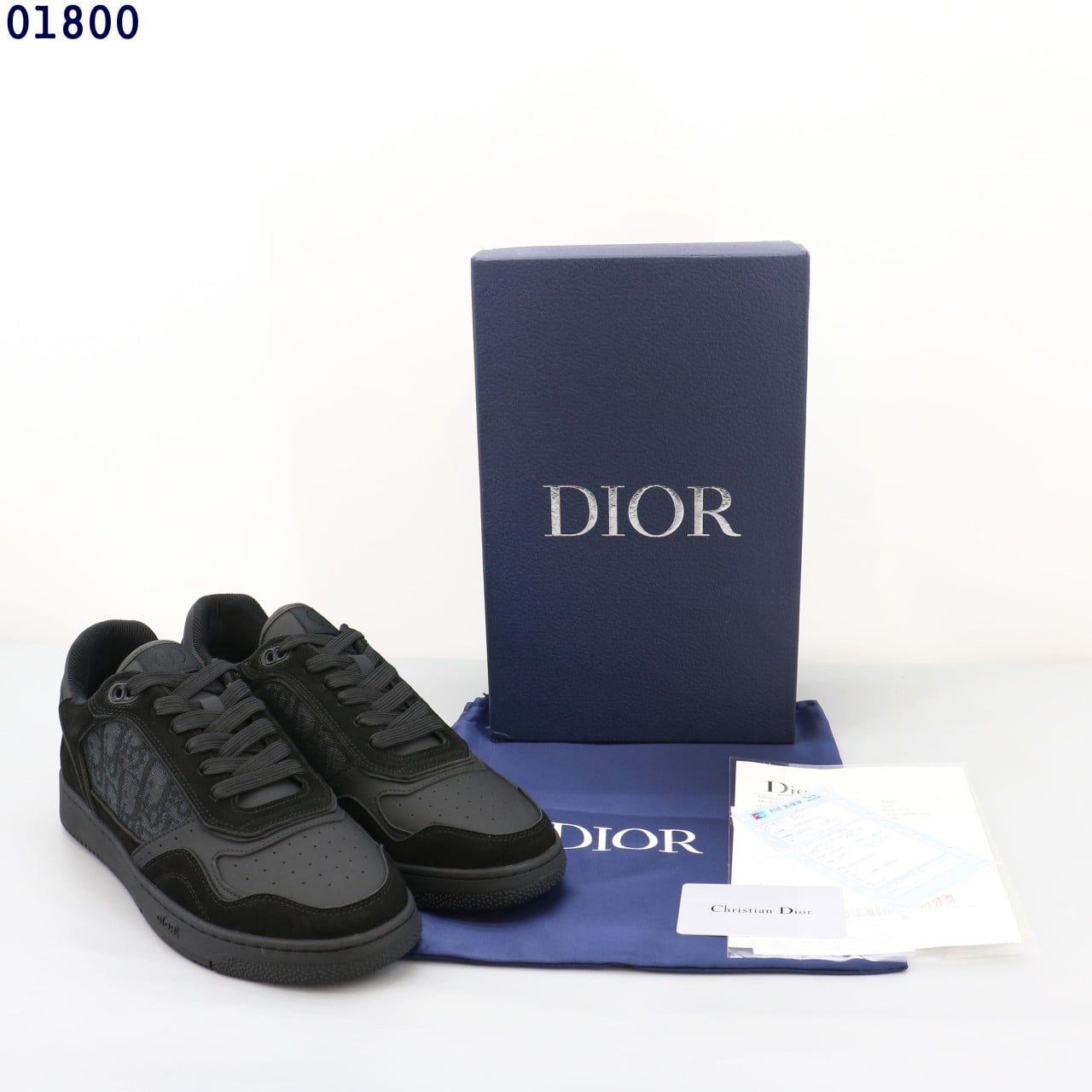 👹디올 B27 블랙스웨이드 로우탑 스니커즈 블랙오블리크👹