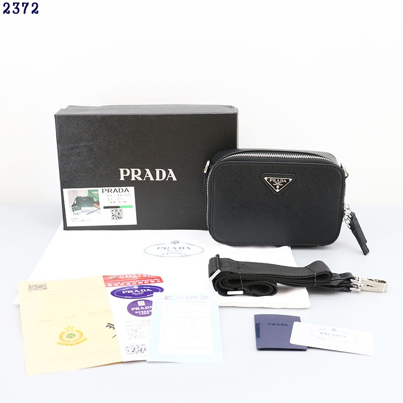 👹프라다 2372 사피아노 레더 브리크 백👹