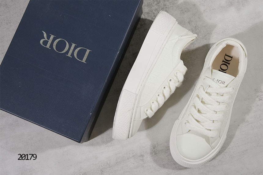 🔆[DIOR] 디올 B33 화이트 오블리크 레더 스니커즈 화이트🔆