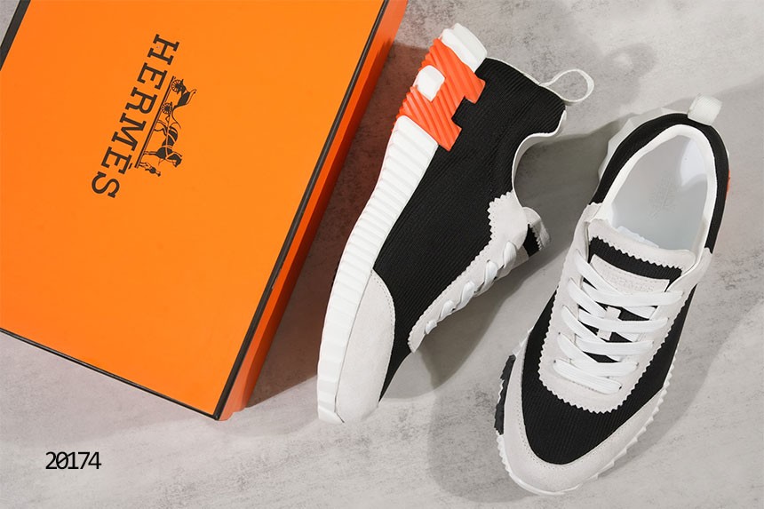 🔆 [HERMES] 에르메스 바운싱 스니커즈 메쉬 스웨이드 스니커즈 블랙 🔆