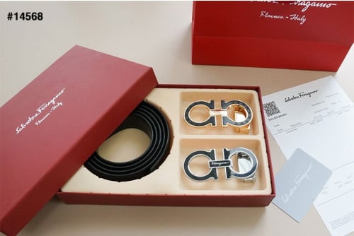 🔆 [ferragamo] 살바토레 페레가모 간치니 투버클 벨트 #1 (컷팅식) 🔆