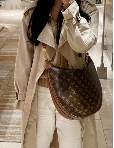 💕 루* 고급 루프 호보 숄더백 반달 크로스백