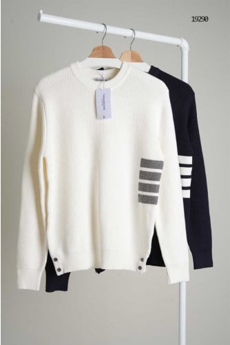 🔆 [THOM BROWNE] 톰브라운 남성 프론트 4선 울니트 🔆