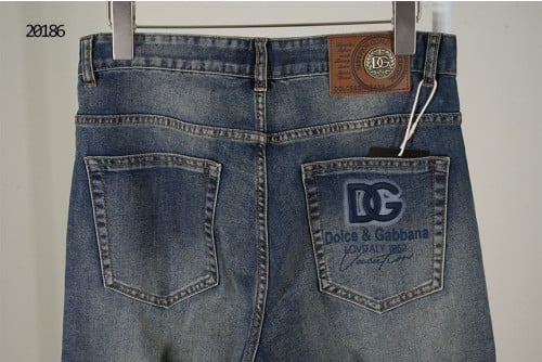 🔆 [Dolce&Gabbana] 돌체앤가바나 DG 로고 워싱 포켓 데님 팬츠 🔆
