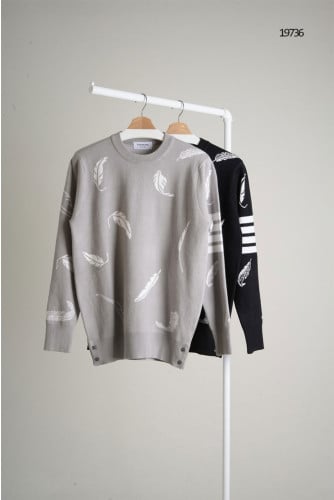 🔆 [THOM BROWNE] 톰브라운 리프 패턴 4바 니트 스웨터🔆