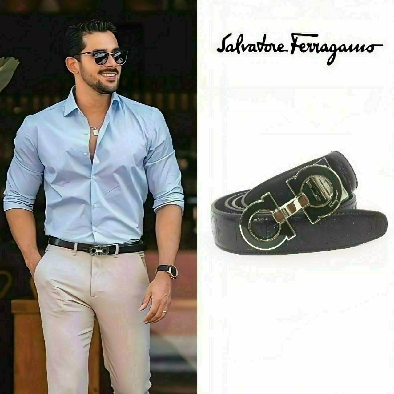 🔳🔳25s 페♡가모 더블간치니 블랙장식벨트🔳🔳