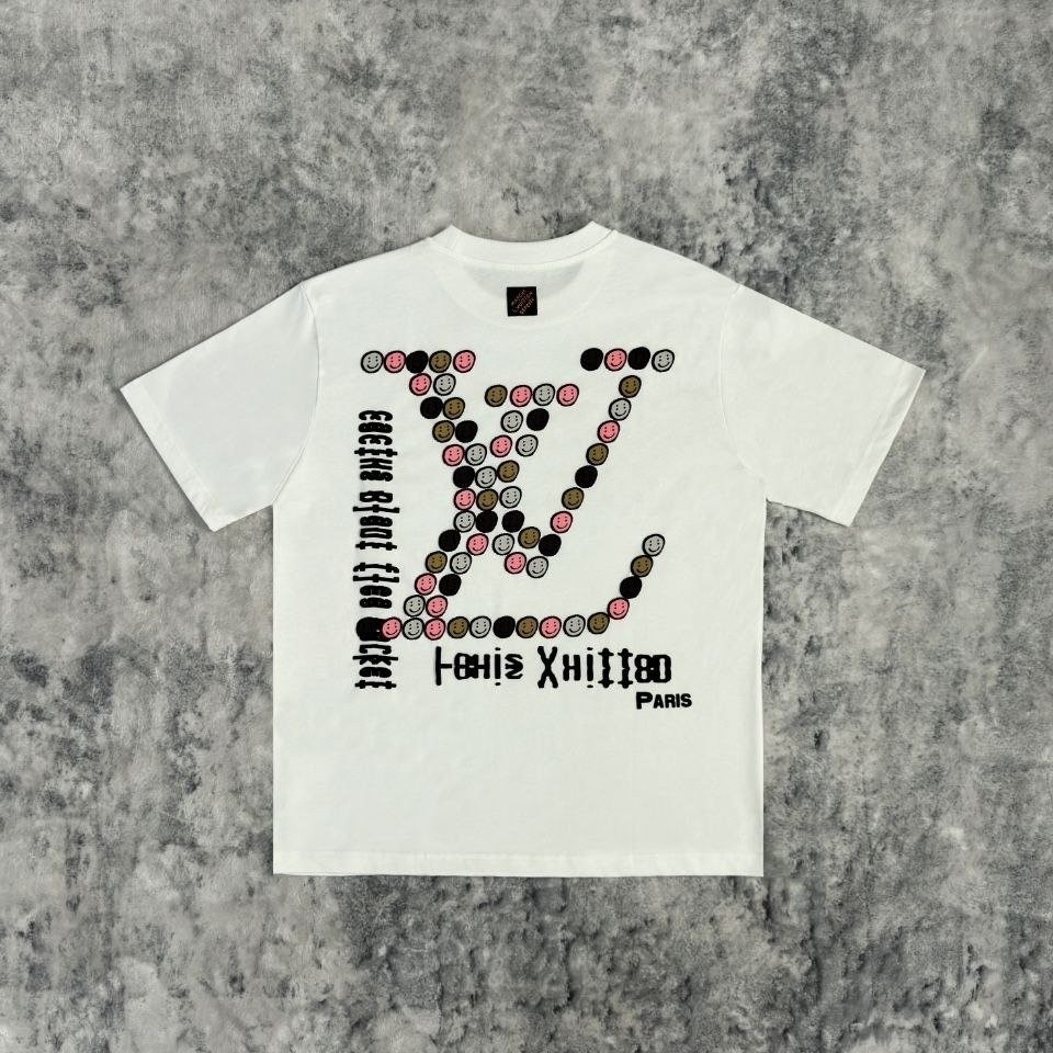 💕 루* x CPFM 25 스마일 프린트 로고 반팔티셔츠 - 수입