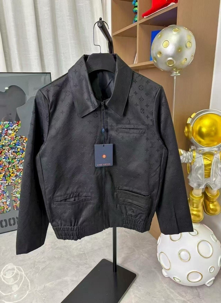 💕 루* 모노그램 블루종 자켓