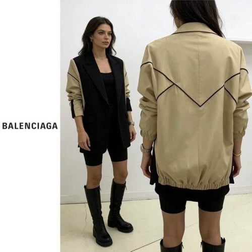 💕 발**** 모르빈 오버핏 배색자켓