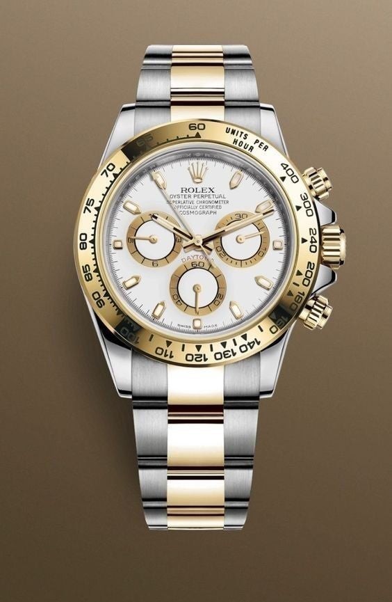 💕 로** 데이토나 화이트다이얼 콤비