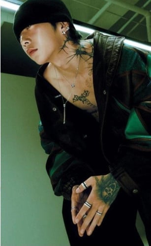 💕 부** 콰트로 블랙 에디션 링 펜던트 목걸이✔수입최고급