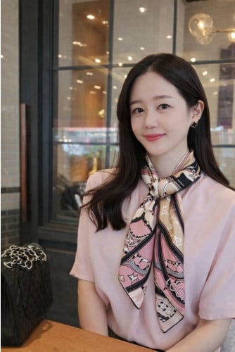 💕 루* 핑크 레오파드 스카프