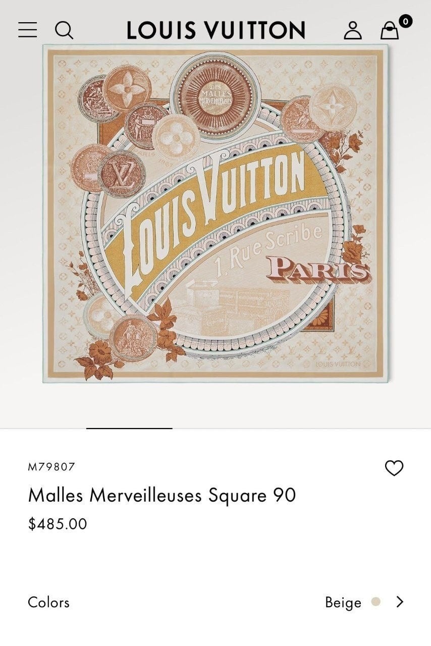 💕 루* 이니셜 오렌지스카프