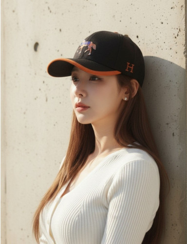 💕 에*** 로고 자수 베이스 볼캡 ✔수입