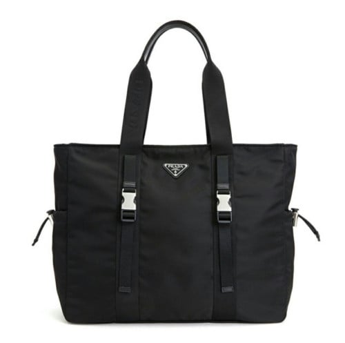 💕 프** 2VG042973 F0002 메탈 삼각로고 나일론 버클 토트백 블랙 공용 가방