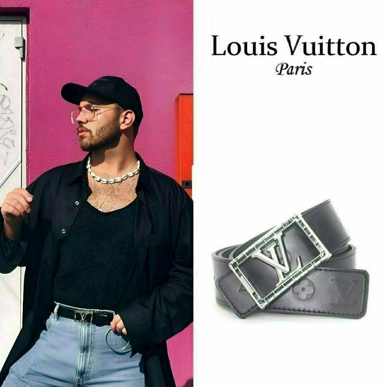 💕 루* LV사각장식 벨트