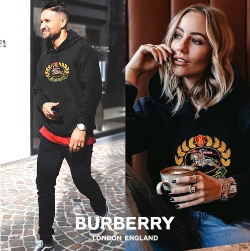 💕 버** 런던 크레스트 커플 후드