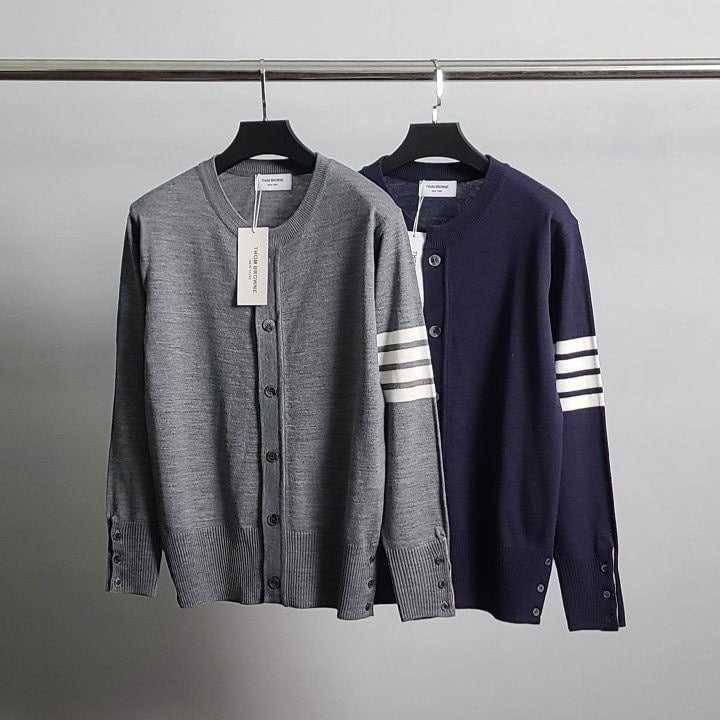 💕 톰* 사선완장 라운드 가디건