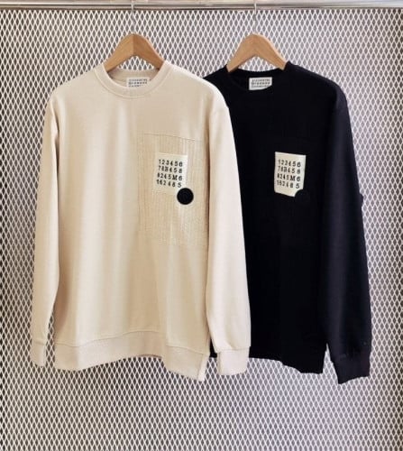 💕 메* 마르지엘라 체스트 넘버링 라운드 맨투맨