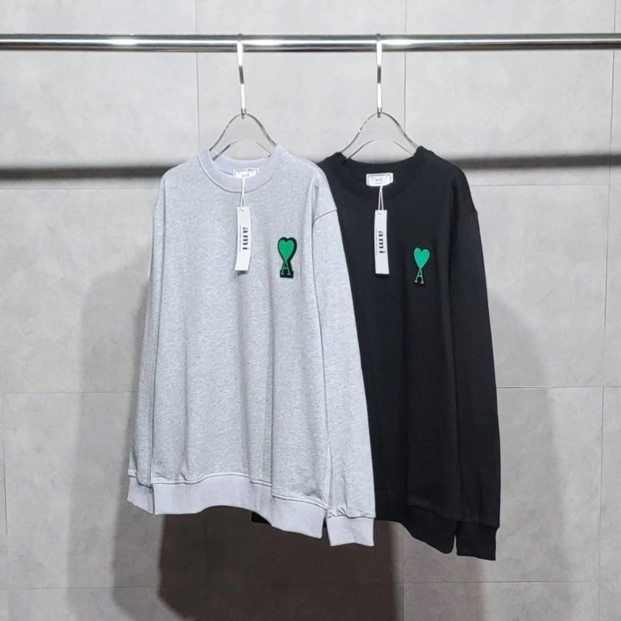 💕 아* 프리미엄 그린하트 맨투맨