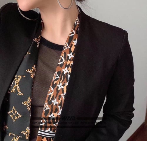 💕 루* 레오파드 양면 방도 스카프