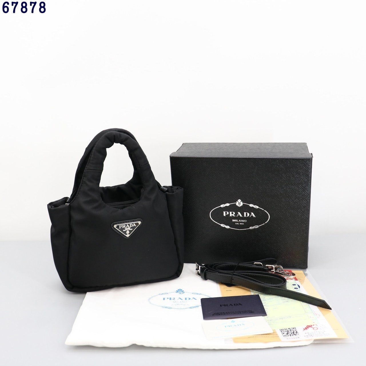 💕 프** 삼각로고 패딩 토트백 미니