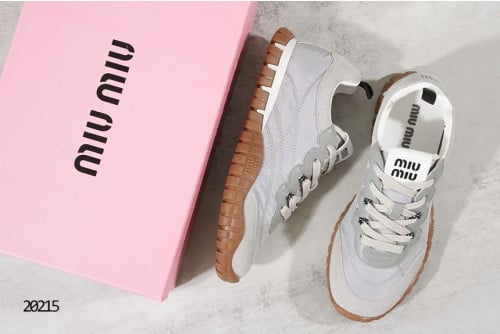 🔆 [MIUMIU] 미우미우 타이어 테크니컬 패브릭 앤 스웨이드 스니커즈 🔆