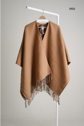 🔆 [BURBERRY] 버버리 여성 클래식체크 캐시미어 케이프 베이지 🔆