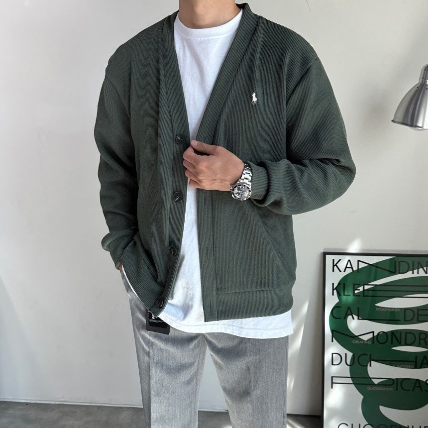 폴 에센셜니트가디건 136