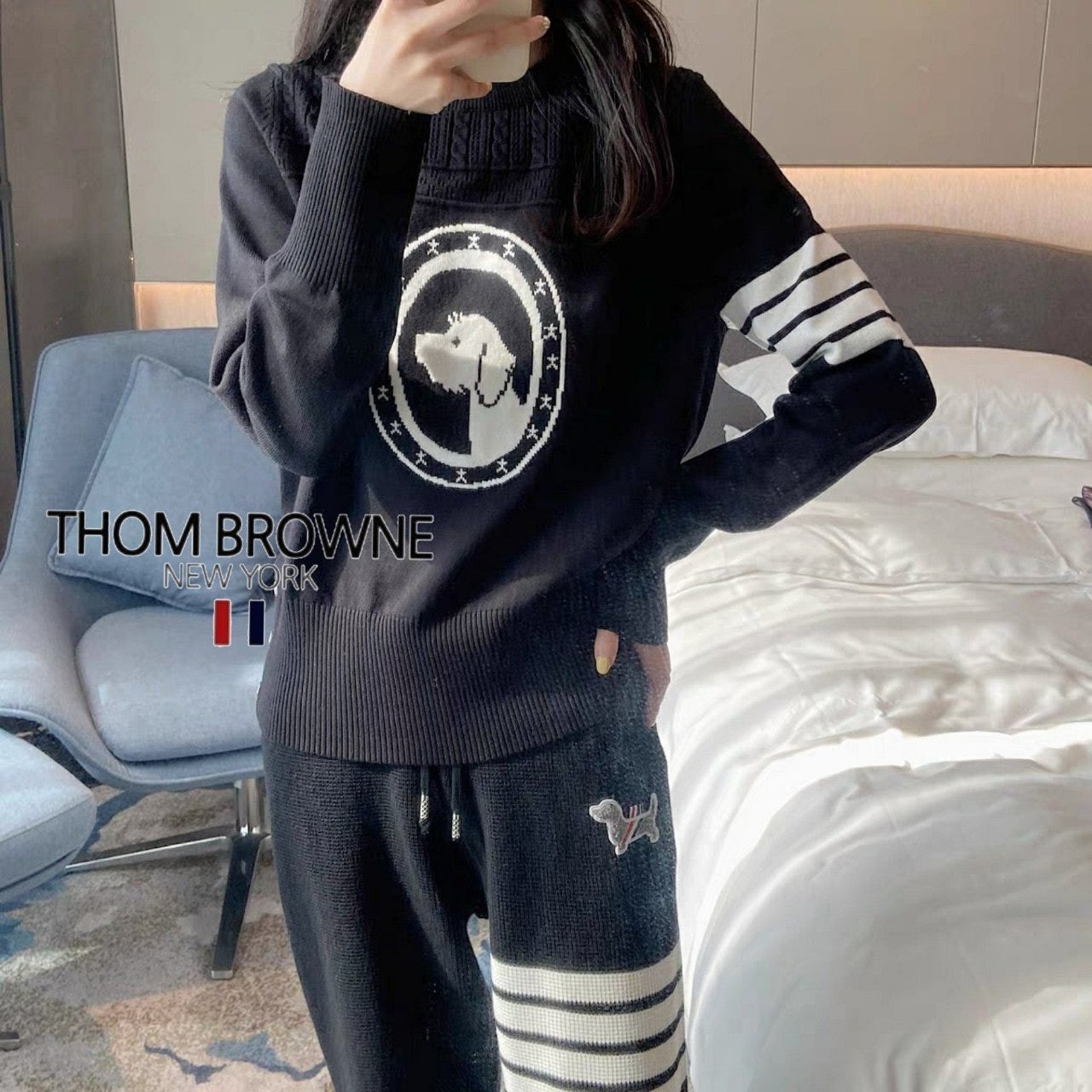 톰 링 훈트 라운드 니트 1016