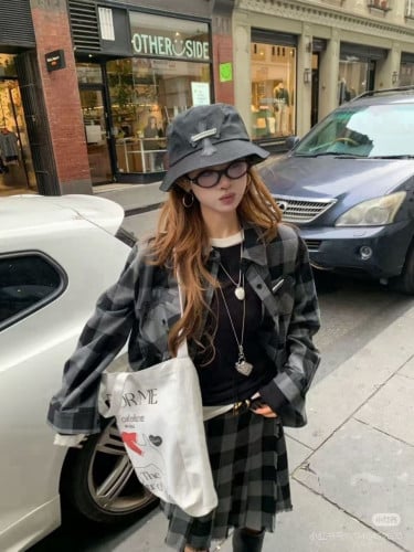 #모자 [Chrome he.arts] 십자가 버킷햇 모자 -b.lack (min 708221)