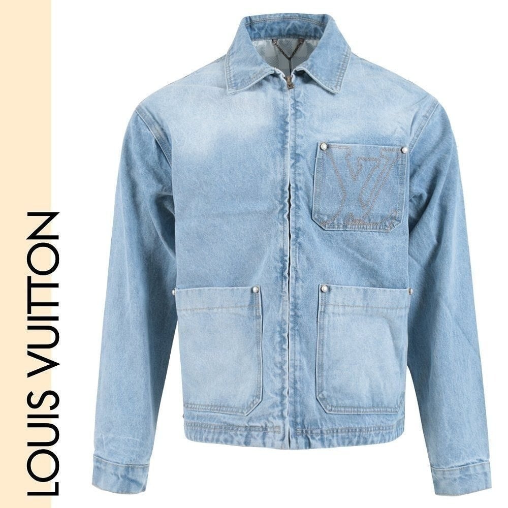 #명품의류 L. 26SS 자수 로고 지퍼 청자켓 (ttmm 983757)