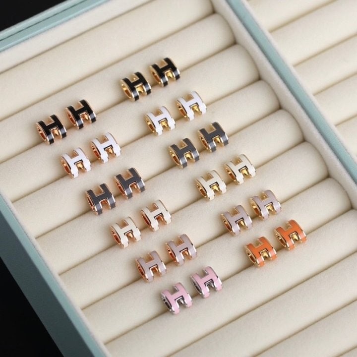 #쥬얼악세사리 HE.RMES pop h mini 귀걸이 (수입) (min 902557)