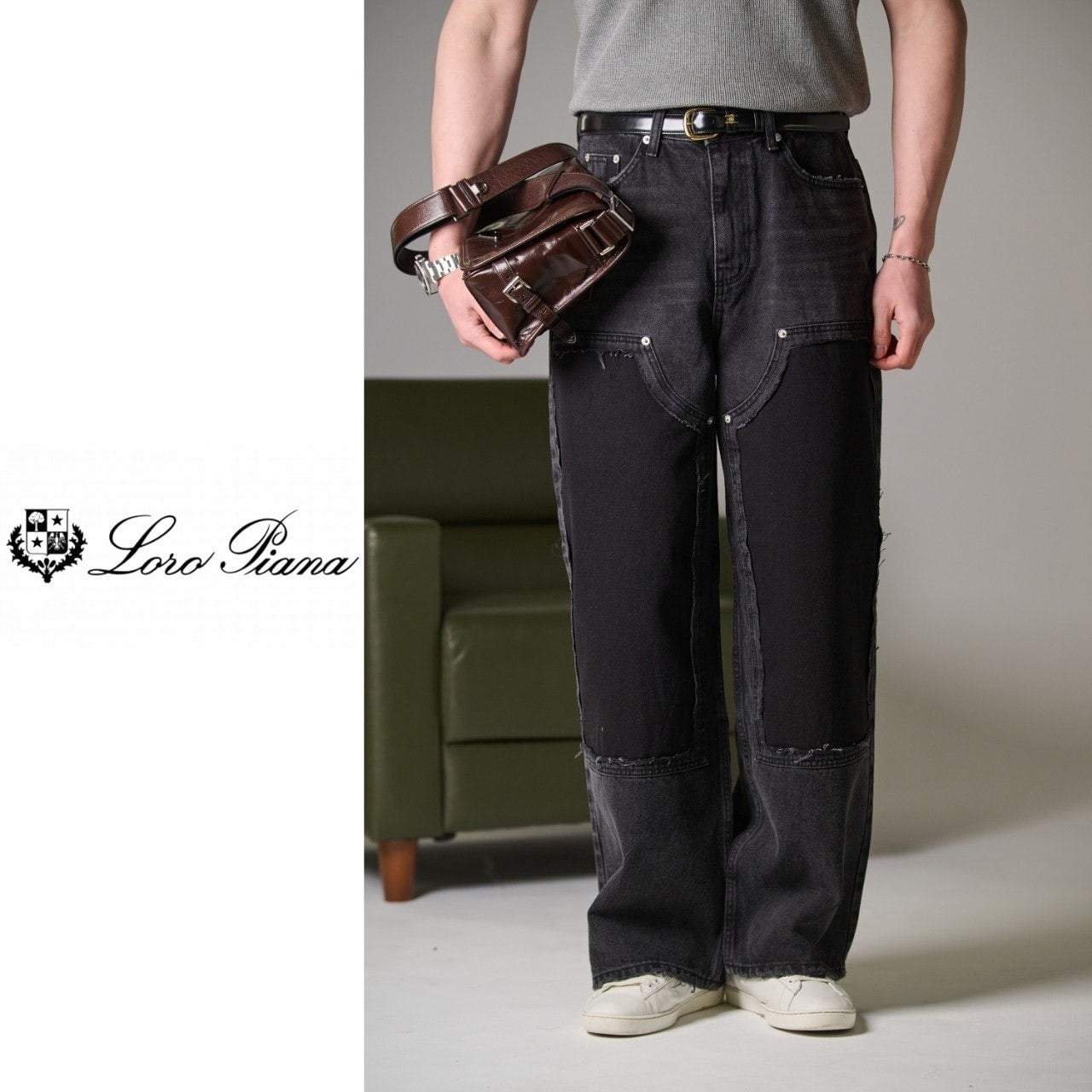 #청바지 플라비오 퀄티드 데님바지 (dmd 952755)