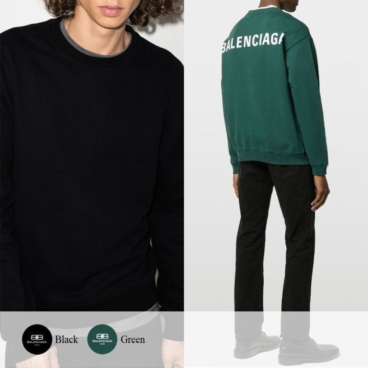 #티셔츠 발.렌시아가 백로고 프린팅 맨투맨 (min 095865)