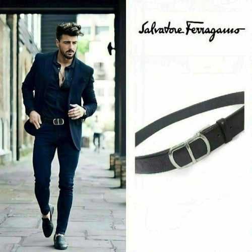 (090)25s 페♡가모 실버장식 벨트