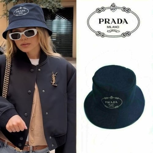 (090)25S 프♡다 로고프린트 버킷햇