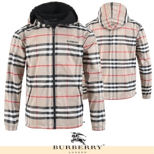 💕 버** 체크 바람막이